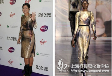 網球女神李娜走秀登時尚封面  演繹另種風情 