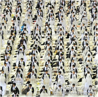 化妝師需求量驚人：韓國新春3500對新人浪漫集體婚禮