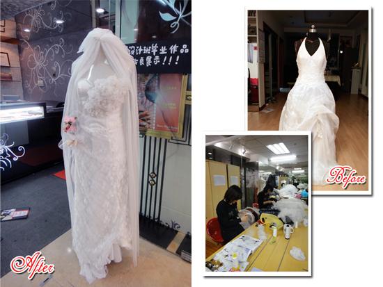 形象設(shè)計(jì)班婚紗改造作品