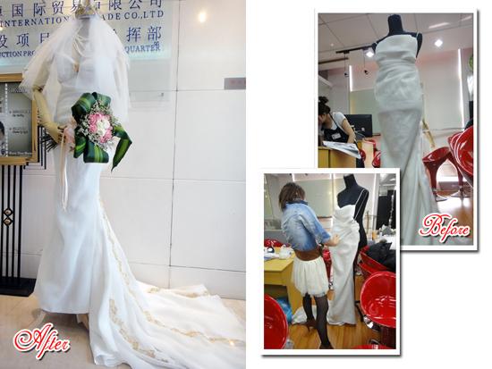 形象設(shè)計(jì)班婚紗改造作品