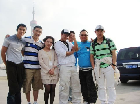柯模思譚老師與5名優秀學員參加世博宣傳MV拍攝_上海柯模思化妝學校